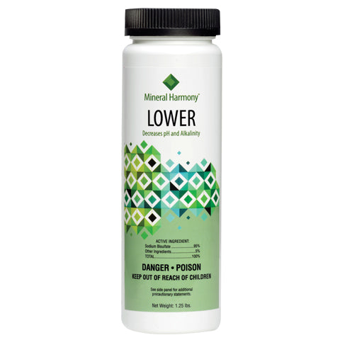 ph down, spa down, ph and alkaline down, alkaline down, mineral harmony lower,
