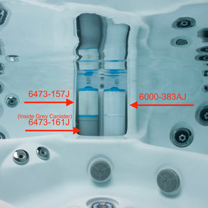 J400 filter, ProClarity, hot tub filter, 40 square foot filter, Jacuzzi filter, 6473-157J, J400 filter diagram