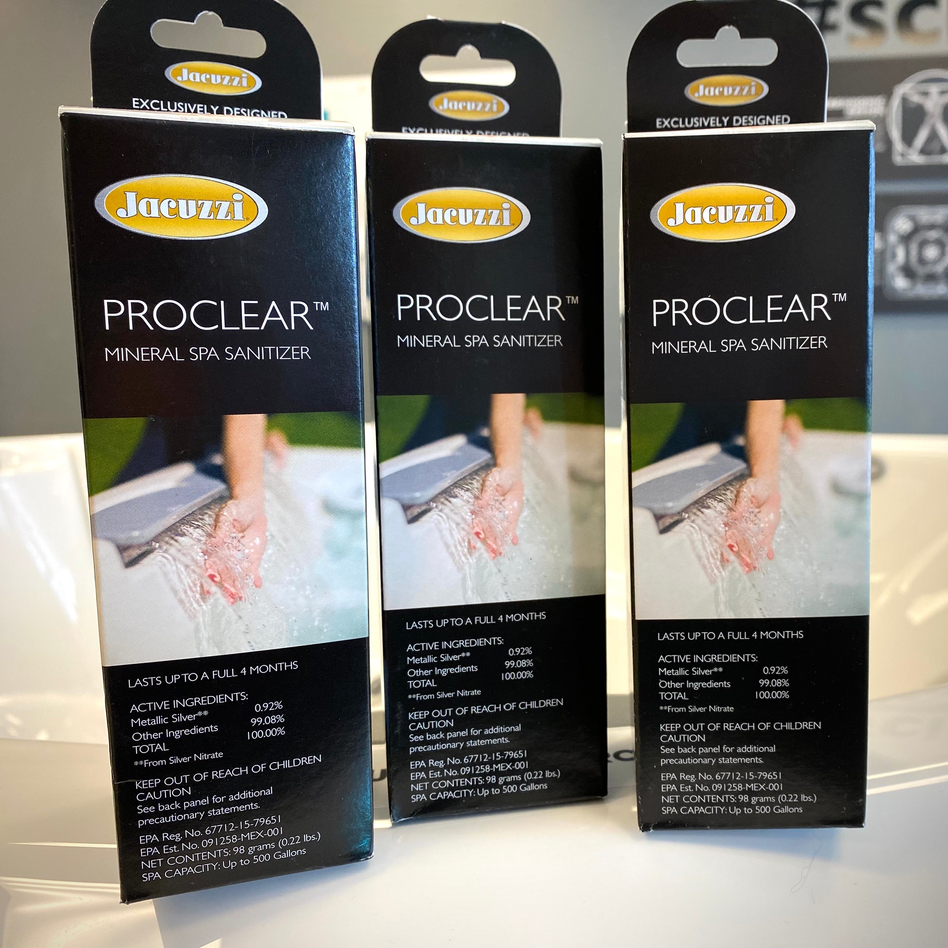 Jacuzzi Mineral Cartridge, Jacuzzi Sanitizer, Jacuzzi mineral, ProClear, ProClear 3pk, Mineral Bundle, ProClear Mineral, Pro Clear Mineral, ProClear Sanitizer, Jacuzzi Sanitizer