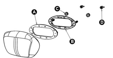 Jacuzzi Pillow, Jacuzzi headrest, 2472-136, J300 pillow, HydroSoothe, hydrosoothe pillow kit, hydrosoothe diagram